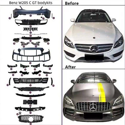 Benz W205 C GT virsbūves komplekti