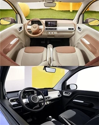 Izlaista jaunā Wuling Hongguang MINIEV Macaroon interjera oficiālā karte