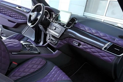 Topcar Modificēts Mercedes AMG GLE 63 ar oglekļa šķiedru un purpursarkanās ād...
