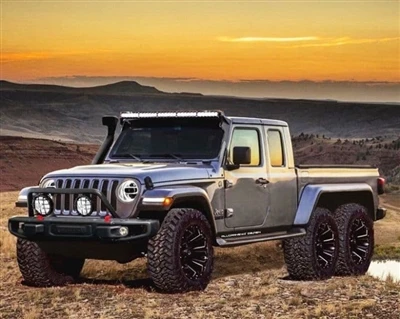 2020. gada Jeep Gladiator var tikt jaunināts uz 6x6 modificēto versiju.